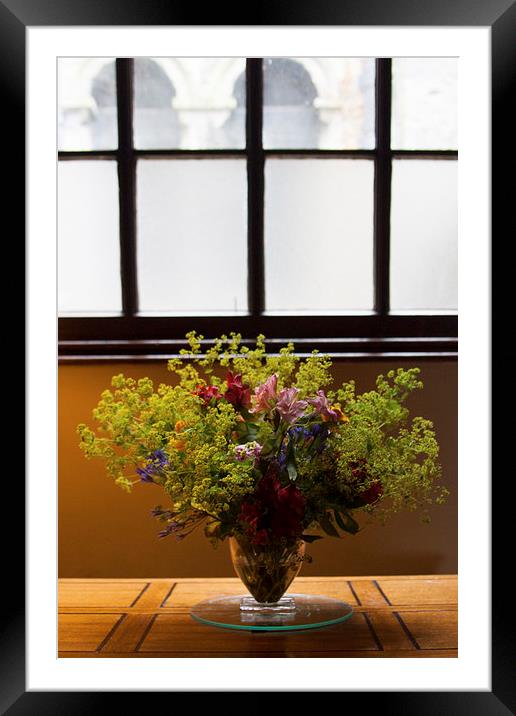 Flowers in the window Framed Mounted Print by Sean Wareing