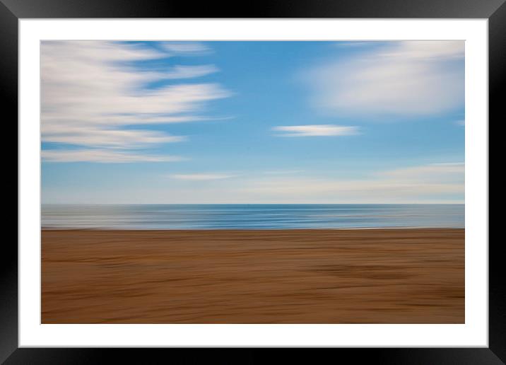 Beach Abstract Framed Mounted Print by Sean Wareing