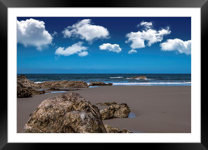  Porth Towyn Beach Framed Mounted Print by Sean Wareing