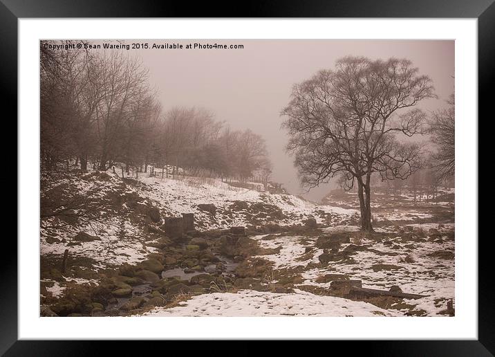  Winter at Dovestone Framed Mounted Print by Sean Wareing