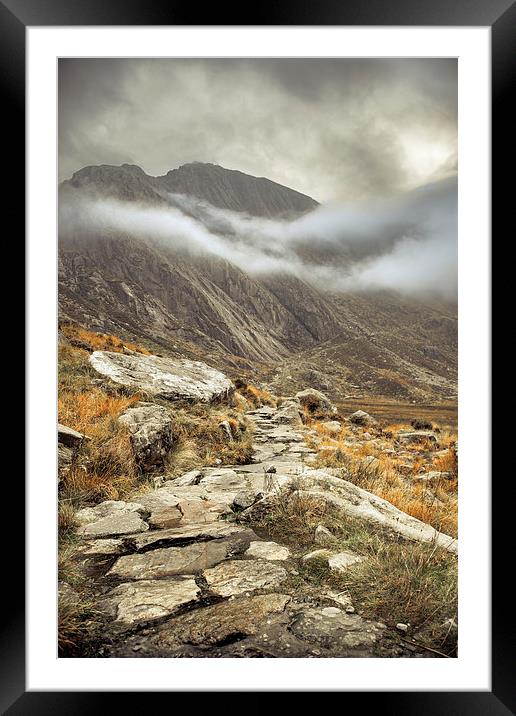  Mountain Track Framed Mounted Print by Sean Wareing
