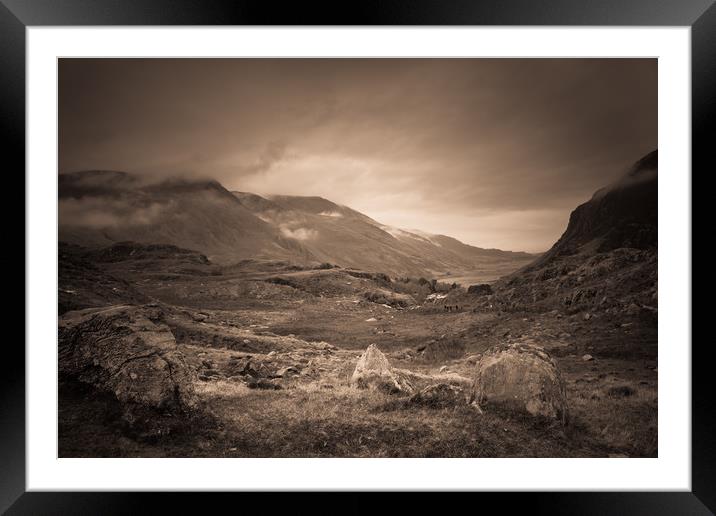 Top of the valley Framed Mounted Print by Sean Wareing