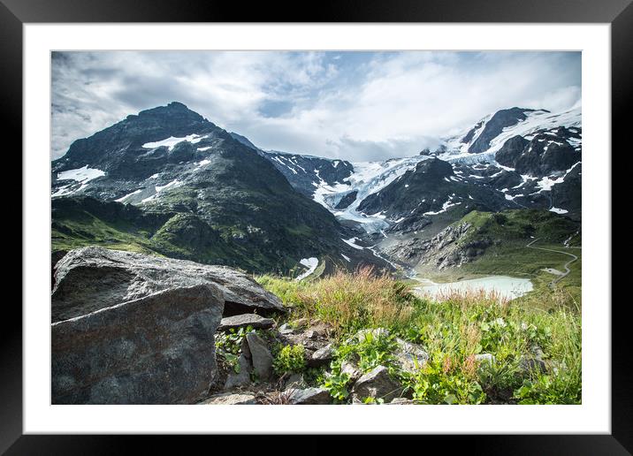 The Alps #6 Framed Mounted Print by Sean Wareing
