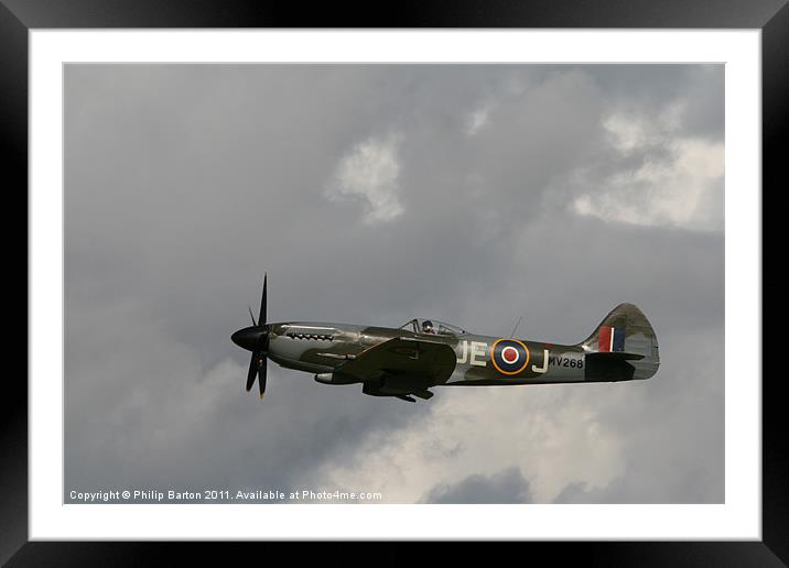 Spitfire I Framed Mounted Print by Philip Barton