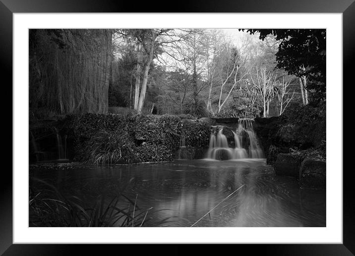 Waterfall and pool Framed Mounted Print by Philip Barton