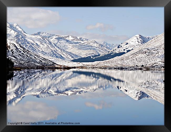 Winter Reflections Framed Print by Carol Kelly 