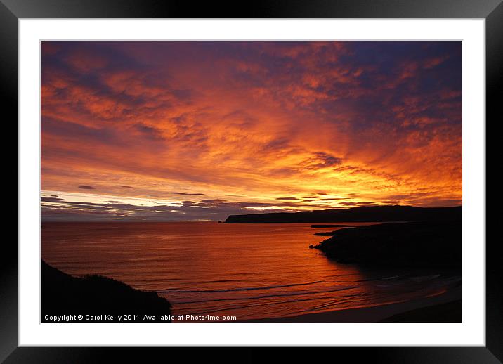 Sunrise at Durness Framed Mounted Print by Carol Kelly 