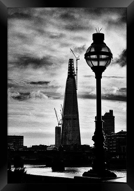 The Shard & Lamp Framed Print by peter tachauer
