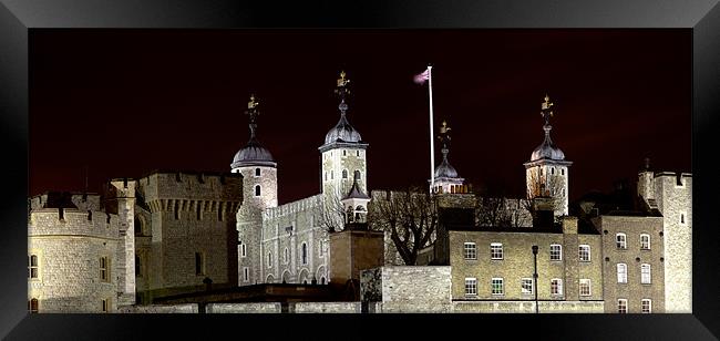 Tower of London Panorama Framed Print by peter tachauer