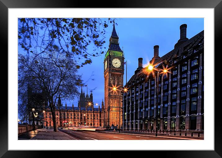 Palace of Westminster Framed Mounted Print by peter tachauer