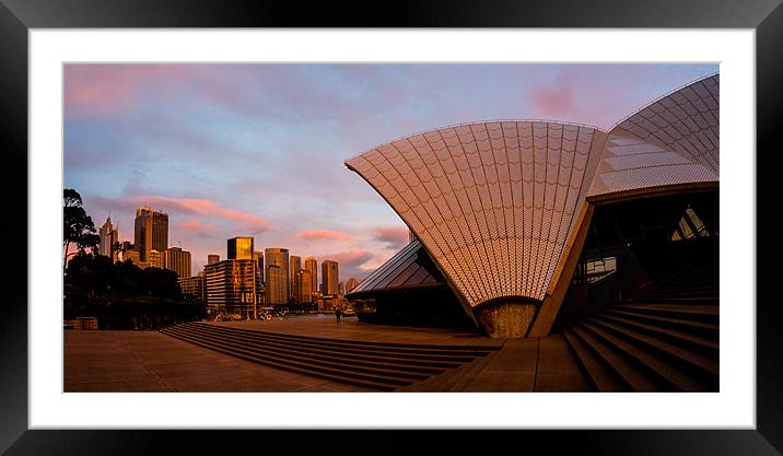 Sydney Opera house Framed Mounted Print by peter tachauer