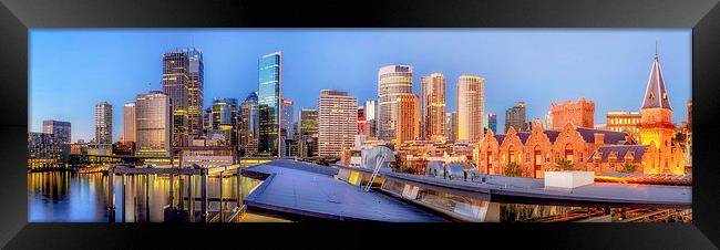 Sydney Panorama Framed Print by peter tachauer