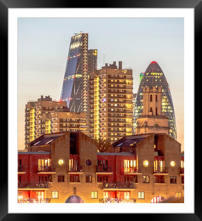  City View Framed Mounted Print by peter tachauer