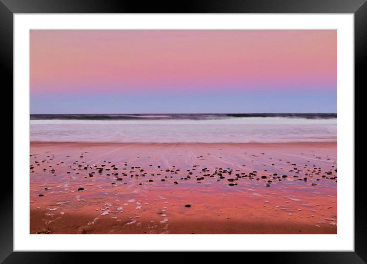 Dawn at Ballina Beach Framed Mounted Print by peter tachauer