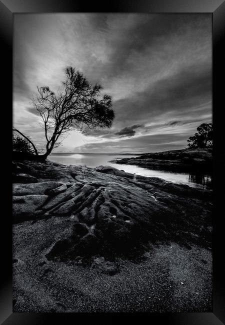 Honeymoon Bay Freycinet Tasmania Framed Print by peter tachauer