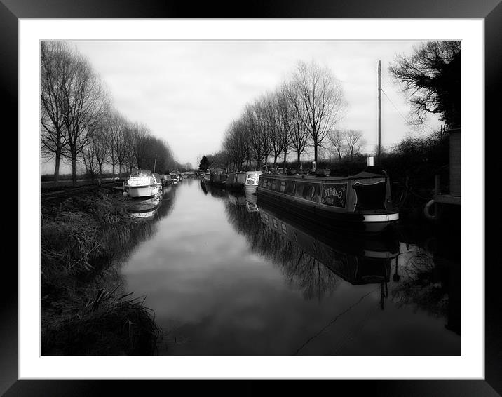 Sandford Lock Framed Mounted Print by peter tachauer
