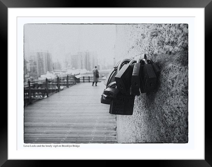 Lovelocks & A Lonely Vigil Framed Mounted Print by peter tachauer