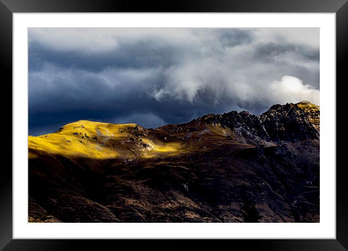 Rage Against The Dying Of The Light Framed Mounted Print by peter tachauer