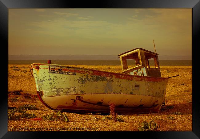 An Old Wrecked Fishing Boat 3 Framed Print by Dawn O'Connor