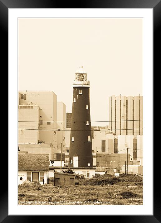 The Old Lighthouse Dungeness Framed Mounted Print by Dawn O'Connor