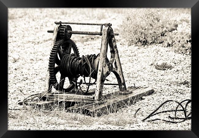 The Fisherman's Winch Framed Print by Dawn O'Connor