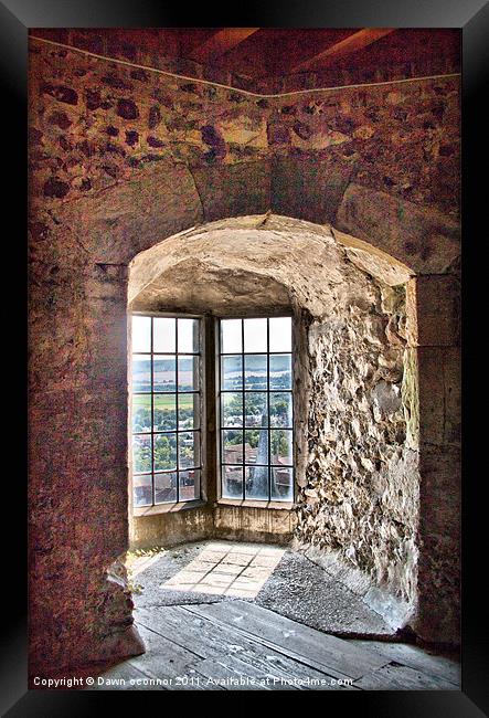 Saxon View, Lewes Castle Framed Print by Dawn O'Connor