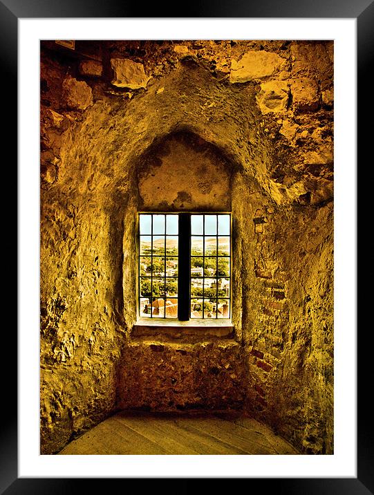 Saxon View, Lewes Castle 2 Framed Mounted Print by Dawn O'Connor