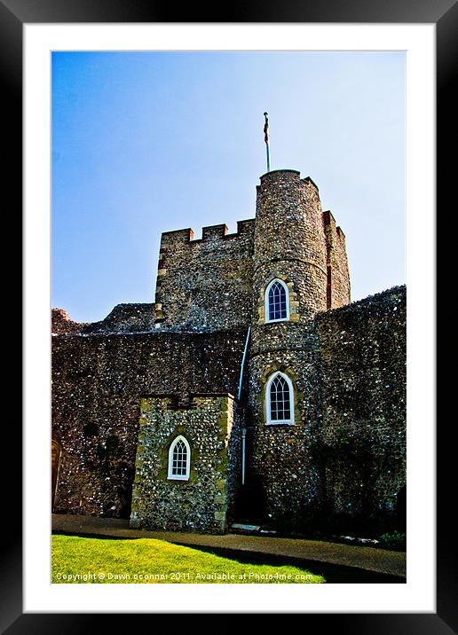 Lewes Castle, Lewes East Sussex Framed Mounted Print by Dawn O'Connor