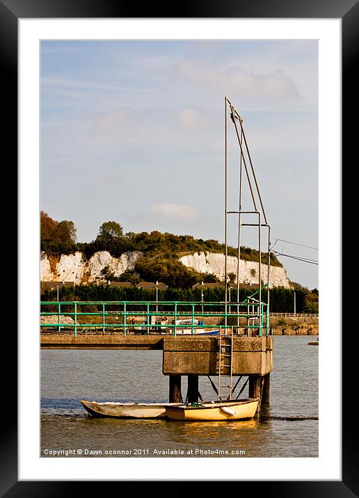 Medway Boats in the Sunshine Framed Mounted Print by Dawn O'Connor