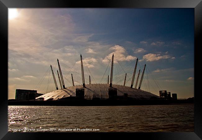 Millennium Dome Sunrise, O2 Framed Print by Dawn O'Connor