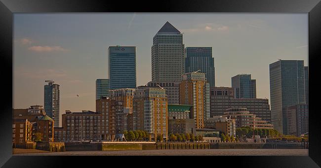 Docklands and Residential Apartments Framed Print by Dawn O'Connor