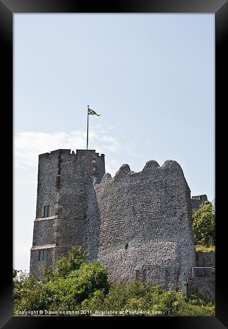 Lewes Castle Framed Print by Dawn O'Connor