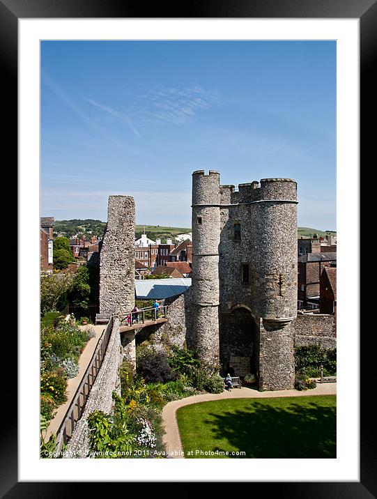 Lewes Castle Framed Mounted Print by Dawn O'Connor