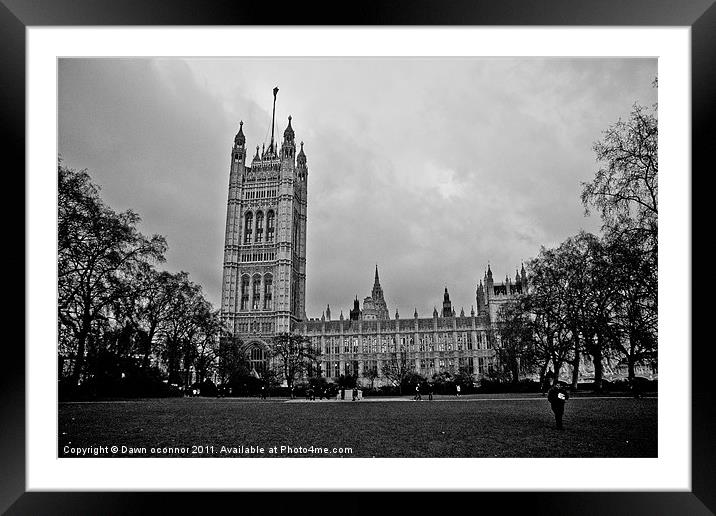 Westminster, Houses of Parliament Framed Mounted Print by Dawn O'Connor