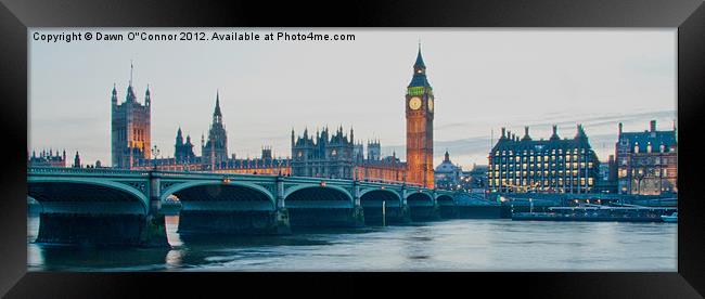 Westminster Framed Print by Dawn O'Connor