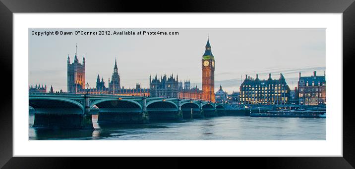 Westminster Framed Mounted Print by Dawn O'Connor