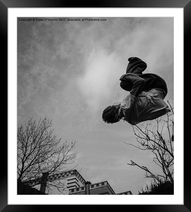 Parkour, Free Running Framed Mounted Print by Dawn O'Connor