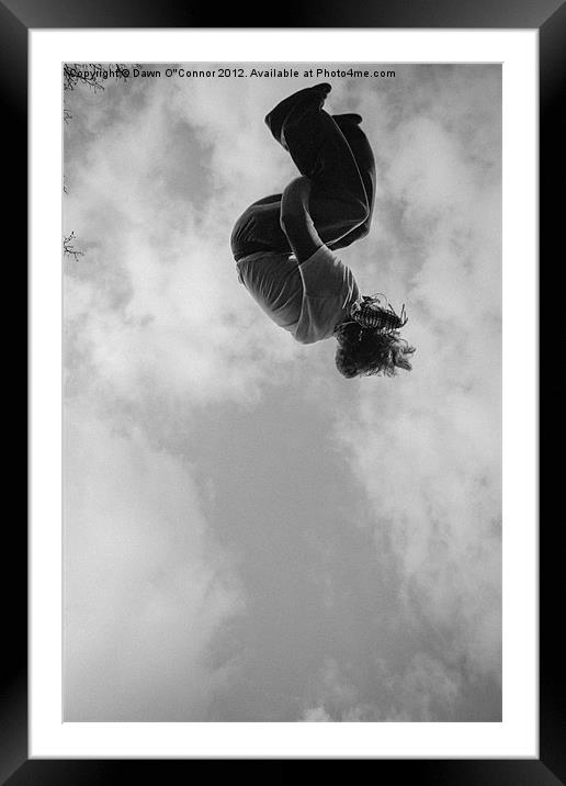 Free Runner, Parkour Framed Mounted Print by Dawn O'Connor