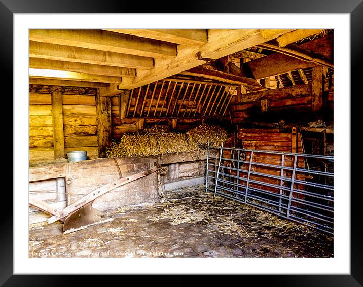 Watersfield Stable Framed Mounted Print by Dawn O'Connor