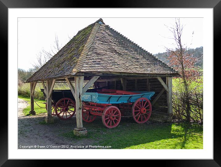 Wiston Wagon Shed Framed Mounted Print by Dawn O'Connor