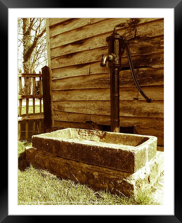 The Water Pump Framed Mounted Print by Dawn O'Connor