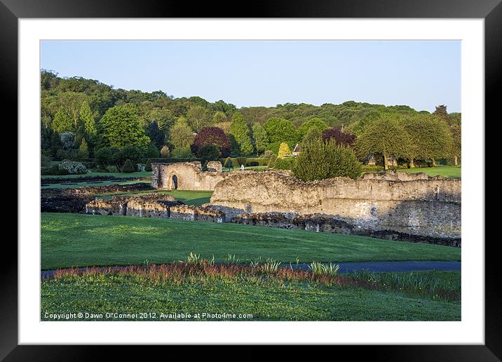 Lesnes Abbey Ruins, Abbeywood Framed Mounted Print by Dawn O'Connor