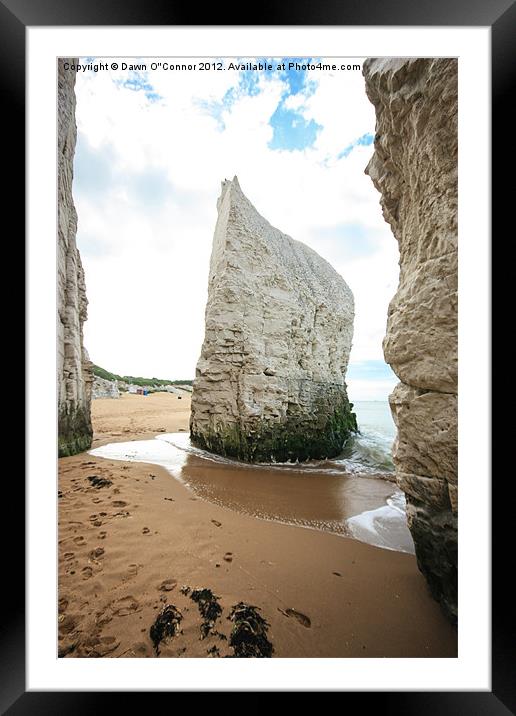 Botany Bay Thanet Kent Framed Mounted Print by Dawn O'Connor