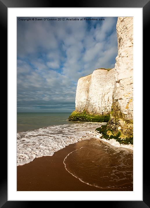 Botany Bay Thanet Kent Framed Mounted Print by Dawn O'Connor