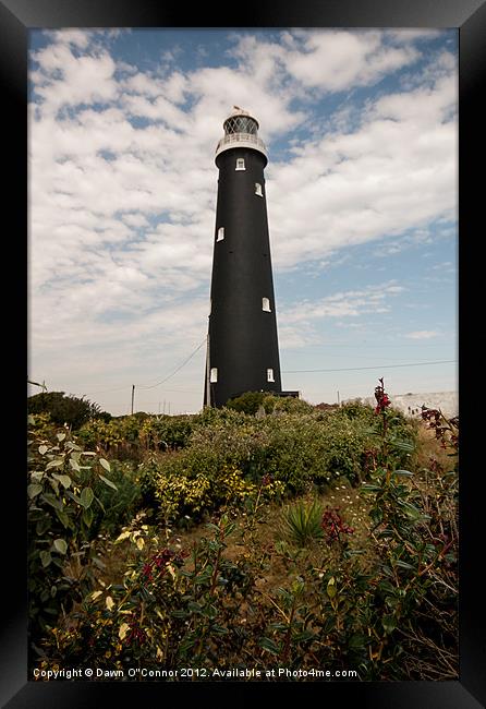 Old Lighthouse Dungeness Framed Print by Dawn O'Connor
