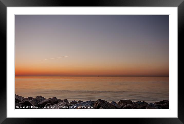 Thanet Seascape Framed Mounted Print by Dawn O'Connor