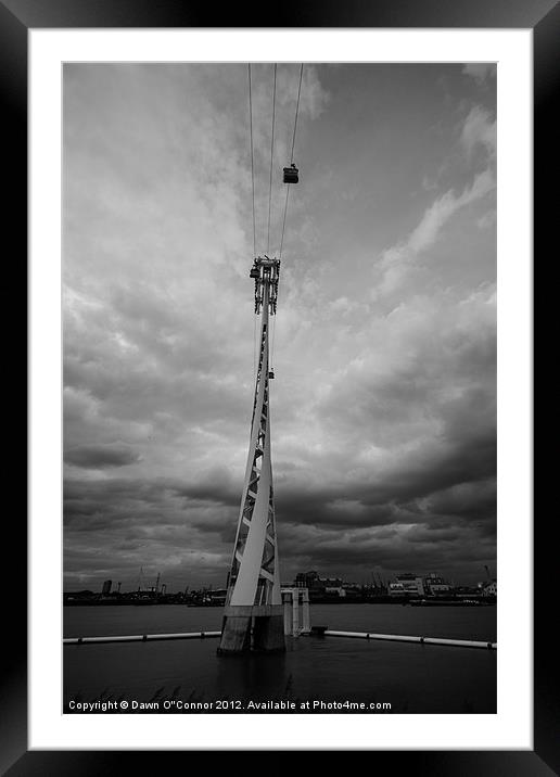 Thames Cable Car Framed Mounted Print by Dawn O'Connor