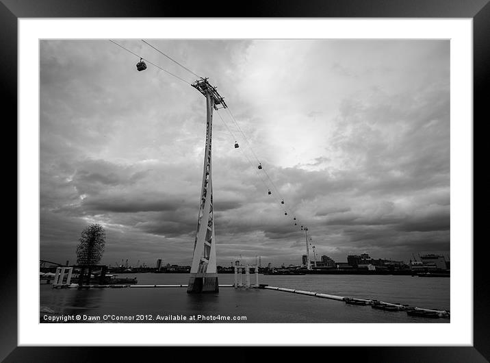 Thames Cable Car Framed Mounted Print by Dawn O'Connor