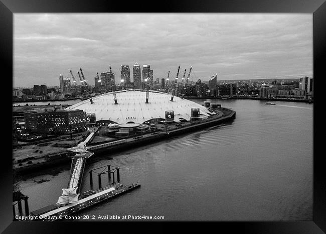 The O2 Arena Framed Print by Dawn O'Connor