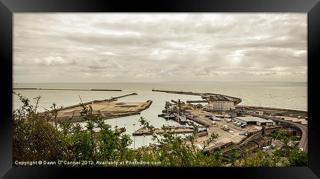 The Port of Dover Framed Print by Dawn O'Connor
